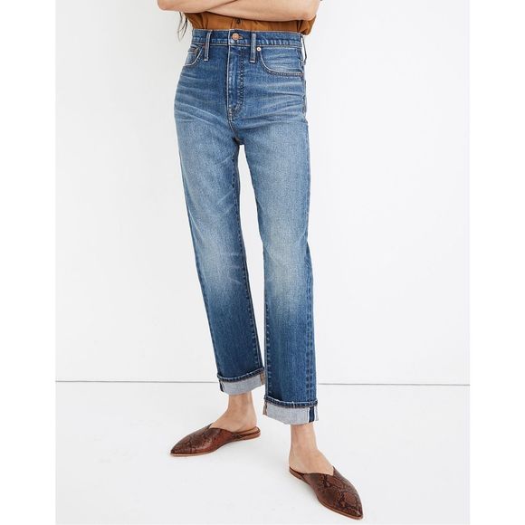 Madewell Denim - NWOT Madewell Classic Straight Jeans in Ives Wash: Selvedge Edition